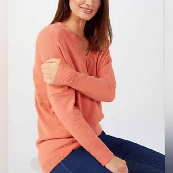 BADGLEY MISCHKA -Coral Top - Picture 1 of 4